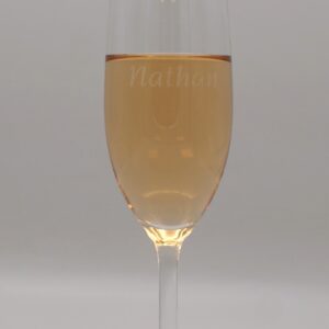 Gegraveerd Champagne glas