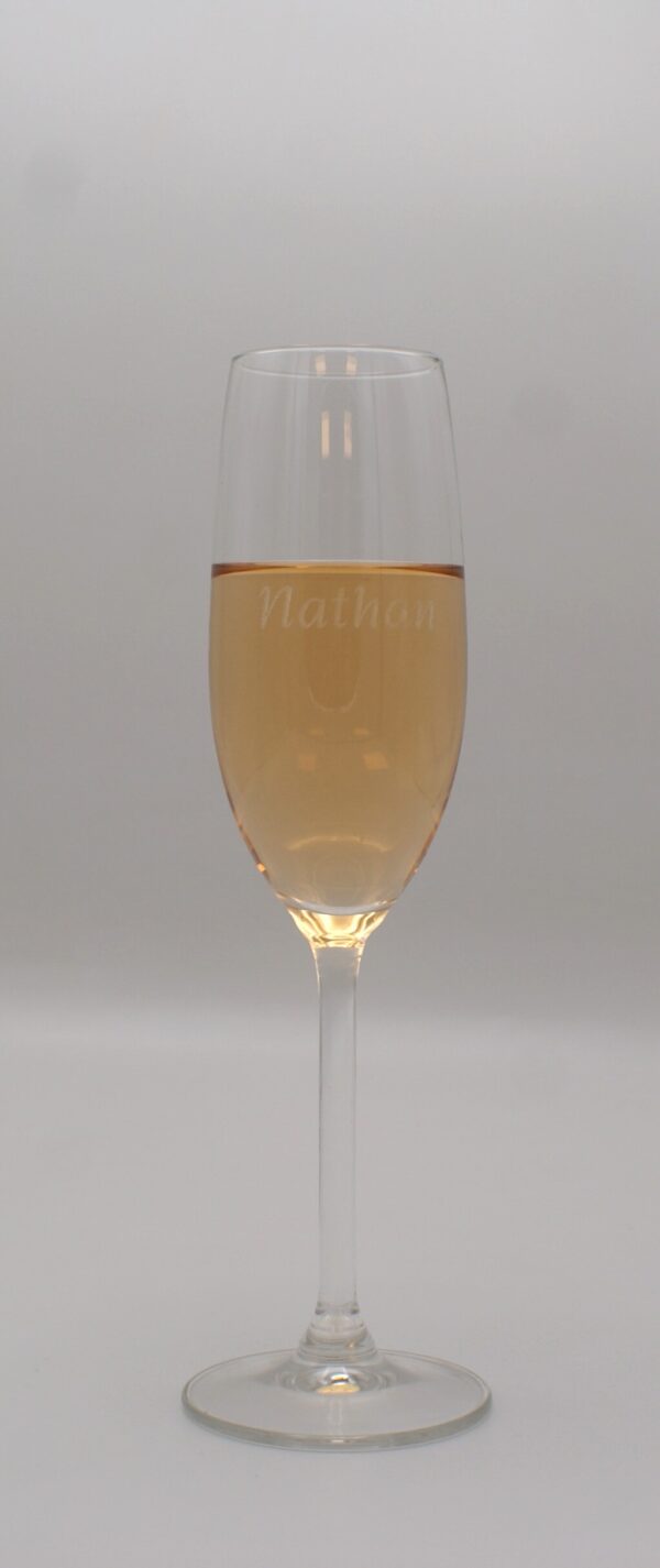 Gegraveerd Champagne glas