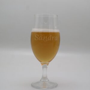 Gegraveerd bierglas