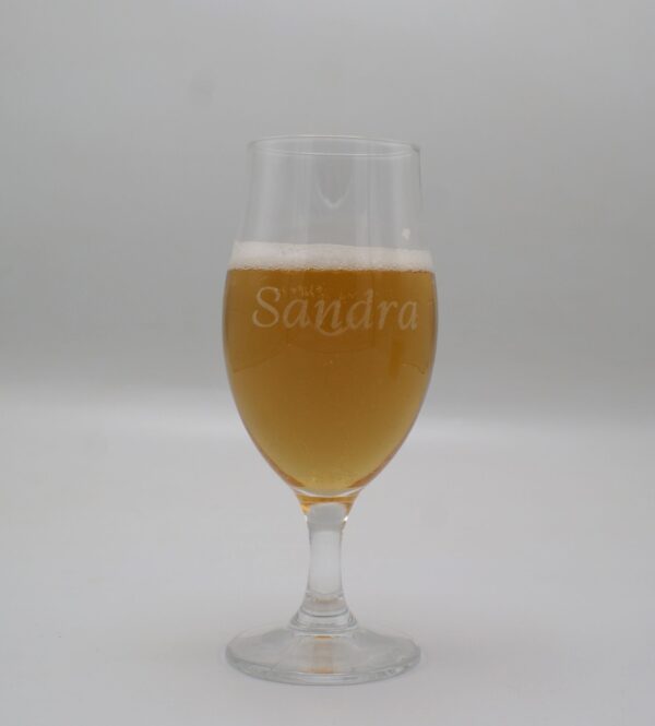 Gegraveerd bierglas